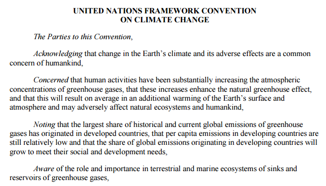 UNFCCC 1992 Convention – Full Text – QUAKERS & CLIMATE CHANGE WORLDWIDE
